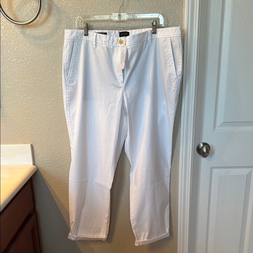 Talbots women’s  White Chinos